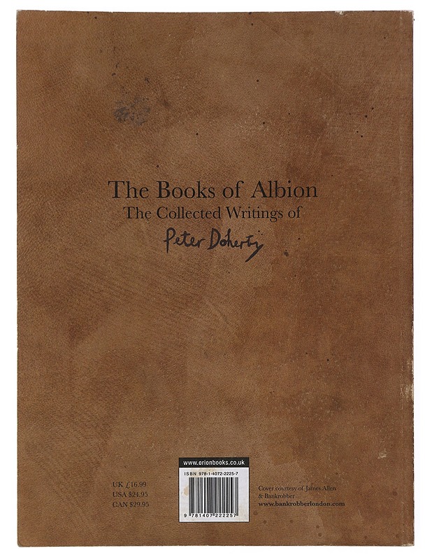 The Books of Albion: The Collected Writings of Peter Doherty - Dohert, Peter - Elämäkerrat ja muistelmat - 10105501052 - 1