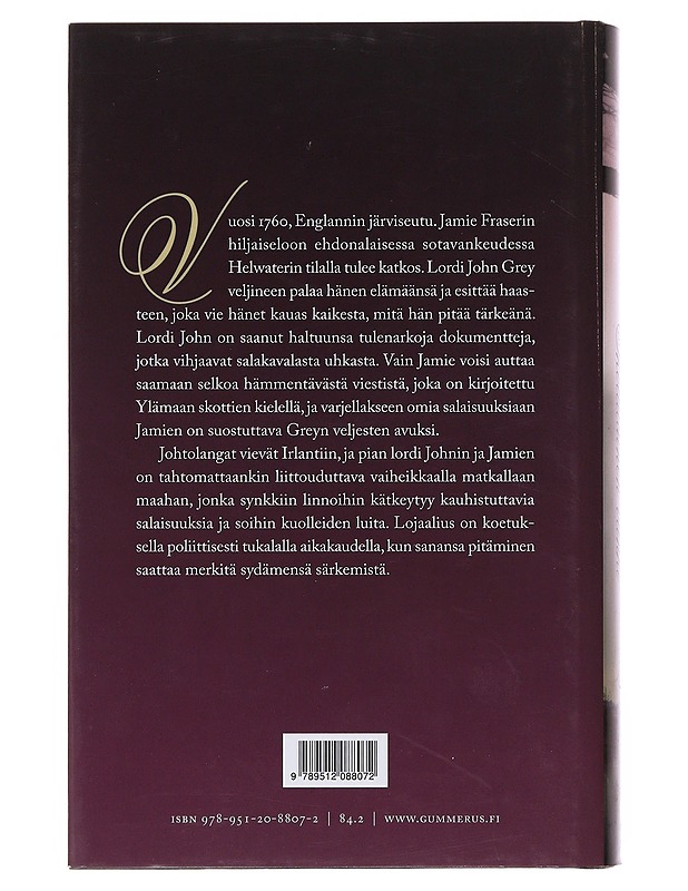 Skottilainen vanki - Gabaldon, Diana - Romaanit ja novellit - 10105501055 - 1