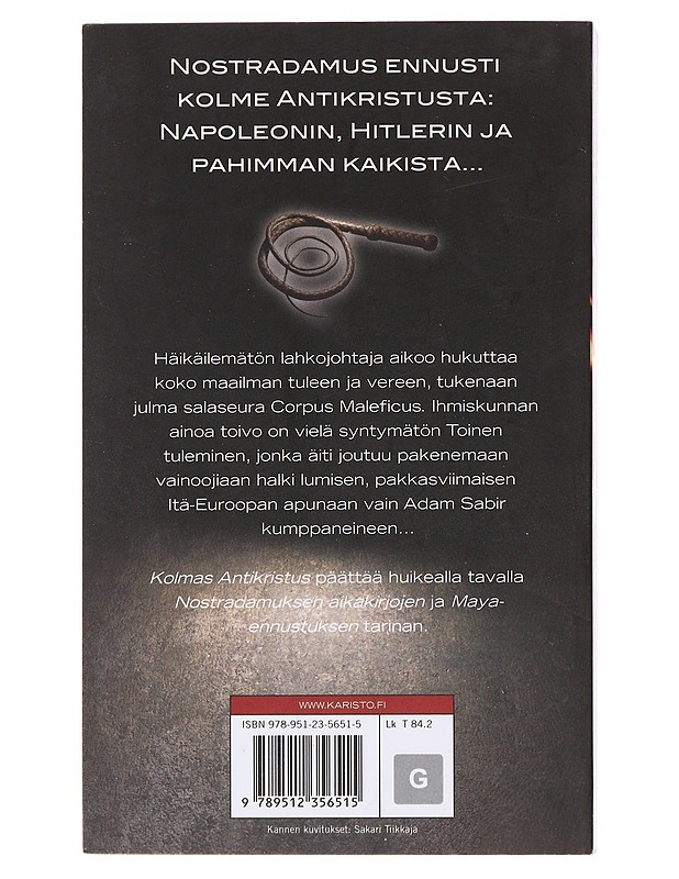 Kolmas antikristus - Reading, Mario - Romaanit ja novellit - 10105501083 - 1