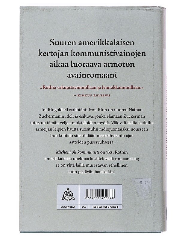 Mieheni oli kommunisti - Roth, Philip - Romaanit ja novellit - 10105501091 - 1