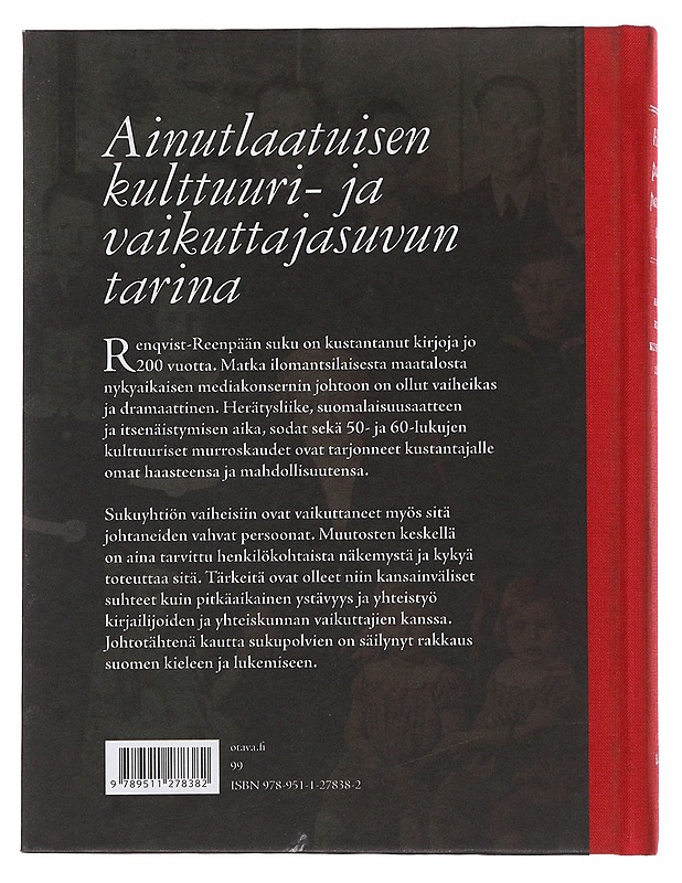 Hengen paloa & painettua sanaa : Renqvist-Reenpäät kustantajina 1815-2015 - Salokannel, Juhani - Elämäkerrat ja muistelmat - 10105501103 - 1