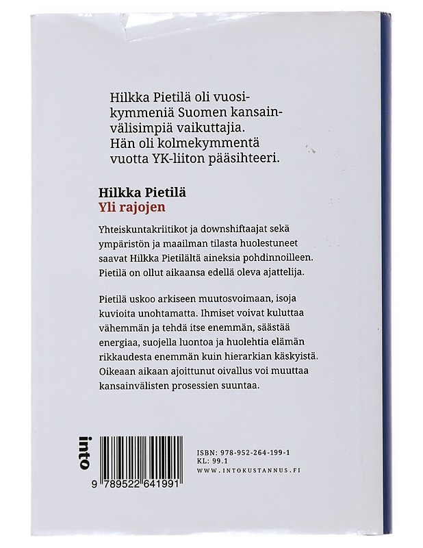 Yli rajojen - Hilkka Pietilä - Elämäkerrat ja muistelmat - 10105501116 - 1