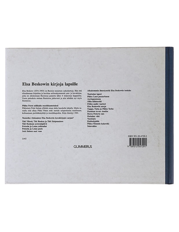 Pikku Puten seikkailu mustikkametsässä - Beskow, Elsa - Lastenkirjat - 10105501174 - 1