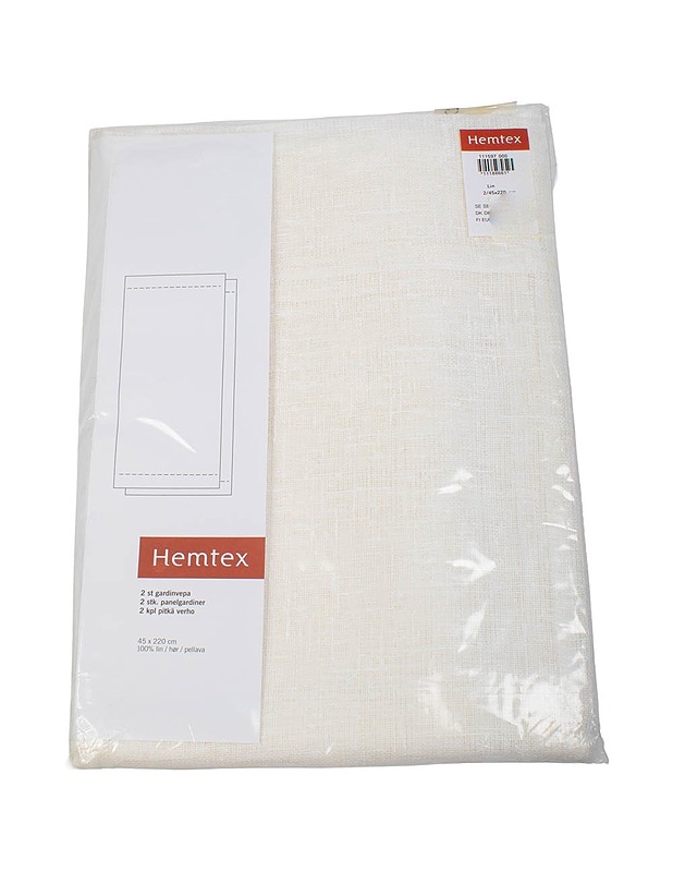 HEMTEX pitkä verho, 45x220 cm, 2 kpl - Verhot ja kapat - 10105501179 - 0