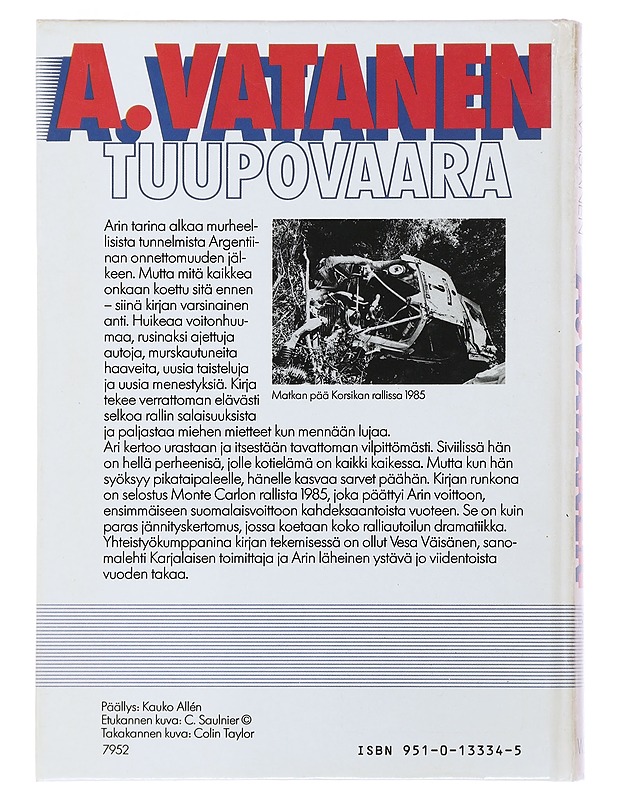 A. Vatanen, Tuupovaara - Vatanen, Ari - Elämäkerrat ja muistelmat - 10105501201 - 1