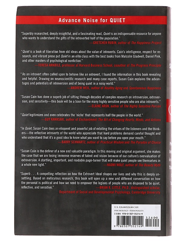 Quiet : the power of introverts in a world that can't stop talking - Susan Cain - Tietokirjat ja oppaat - 10105501219 - 1