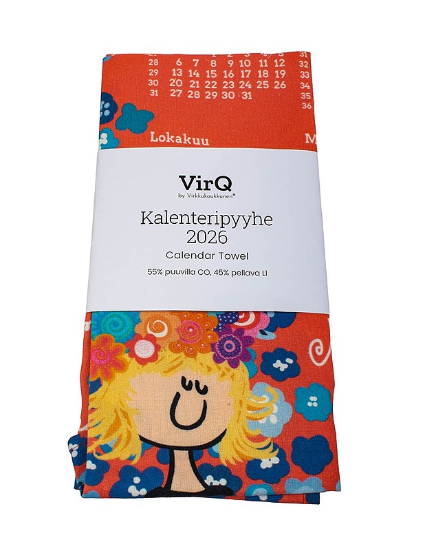 VIRQ BY VIRKKUKOUKKUNEN Kalenteripyyhe 2026, 45x65 cm - Pyyhkeet - 10105501221 - 0