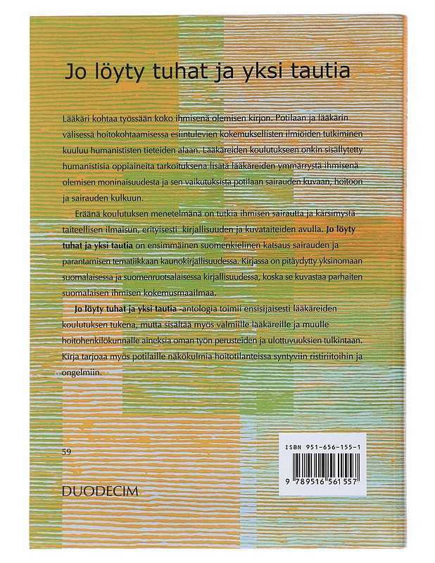 Jo löyty tuhat ja yksi tautia - Niemi, Juhani - Romaanit ja novellit - 10105501274 - 1