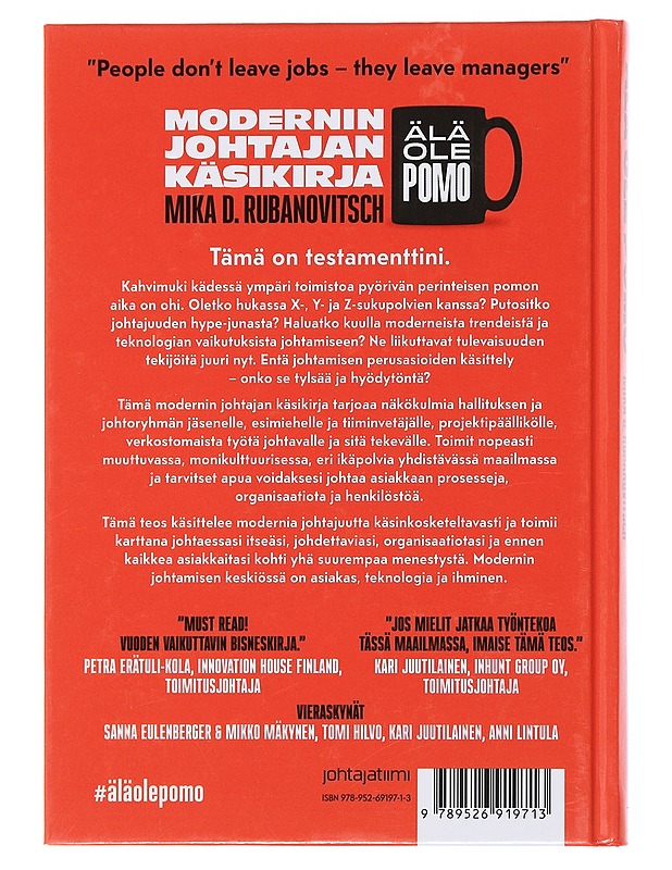 Modernin johtajan käsikirja - Mika D. Rubanovitsch - Tietokirjat ja oppaat - 10105501286 - 1
