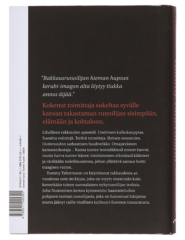 Lähikuvassa Tommy Tabermann - Numminen, Juha - Elämäkerrat ja muistelmat - 10105501311 - 1