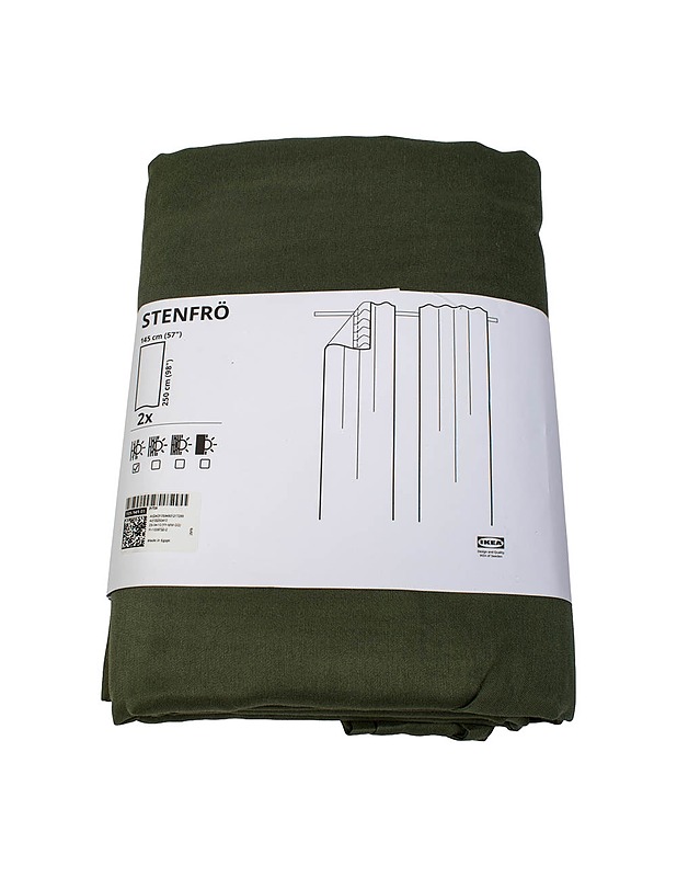IKEA Stenfrö verho, 145x250 cm, 2 kpl - Verhot ja kapat - 10105501314 - 0