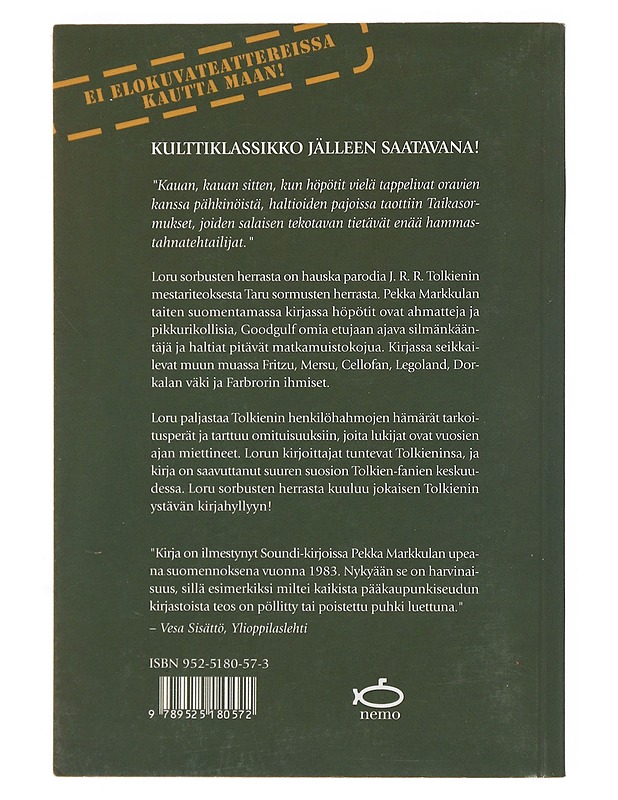 Loru sorbusten herrasta - Beard, Henry N. - Fantasia- ja scifi - 10105501372 - 1