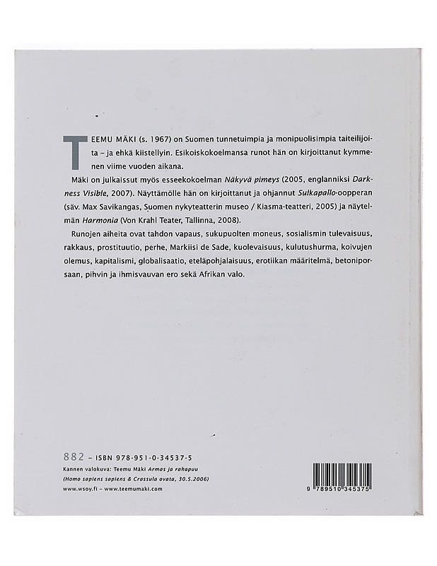 Kuolevainen - Mäki, Teemu - Romaanit ja novellit - 10105501424 - 1