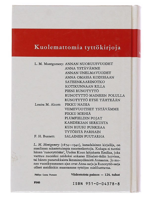 Annan nuoruusvuodet - Montgomery, L. M. - Nuorten kirjat - 10105501433 - 1