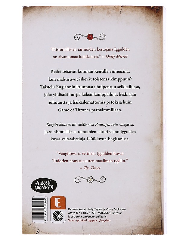 Ruusujen sota : Korpin kannus - Iggulden, Conn - Romaanit ja novellit - 10105501446 - 1