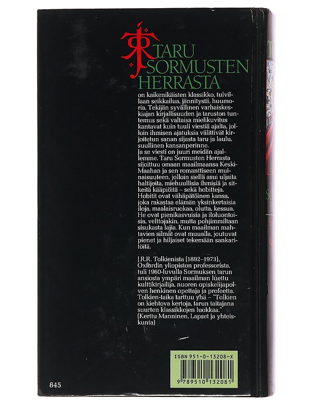 Taru sormusten herrasta - Tolkien, J. R. R. - Fantasia- ja scifi - 10105501595 - 1