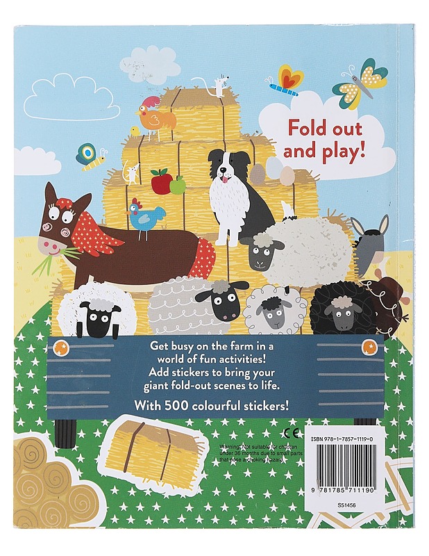 Farm - 500 Stickers And Puzzle Activities : Fold Out And Play - Shuttlewood, Craig - Lastenkirjat - 10105501599 - 1