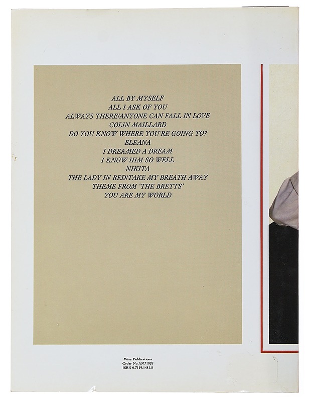 Songs of Love - Richard Clayderman - Musiikki- ja elokuvakirjat - 10105501630 - 1