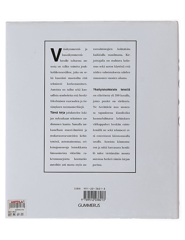 Auto 1950- ja 1960-luvulla - Sedgwick, Michael - Historiakirjat - 10105501647 - 1