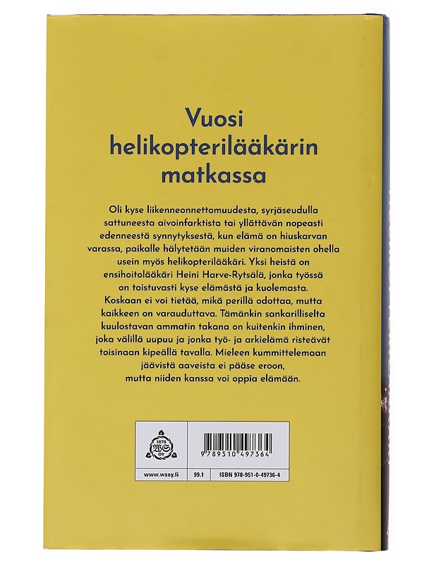Helikopterilääkäri - Harve-Rytsälä, Heini - Elämäkerrat ja muistelmat - 10105501682 - 1