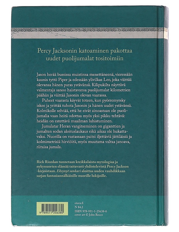 Olympoksen sankarit 1 : Eksynyt sankari - Riordan, Rick - Fantasia- ja scifi - 10105501701 - 1