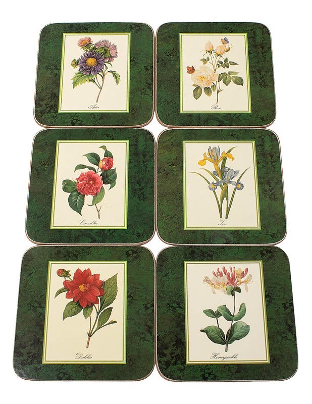 CLOVERLEAF Traditional Coasters lasinalussetti, 6 osaa - Muut astiat - 10105501709 - 1