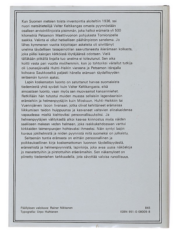 Seitsemän tuntia erämaata - Valter Keltikangas - Romaanit ja novellit - 10105501775 - 1