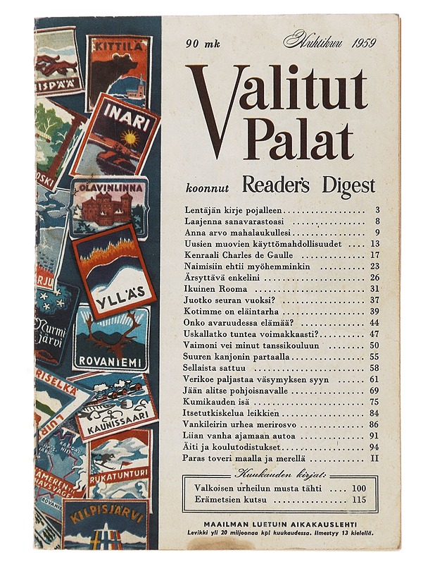 Valitut Palat : Huhtikuu 1959 - Tietokirjat ja oppaat - 10105501813 - 0