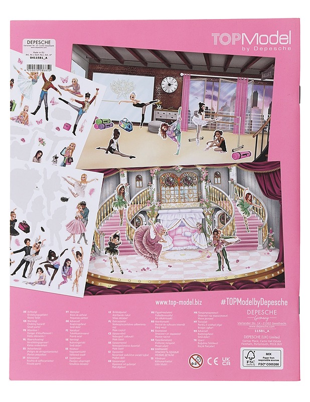 Top Model : Ballet Stickerworld - Lastenkirjat - 10105501833 - 1