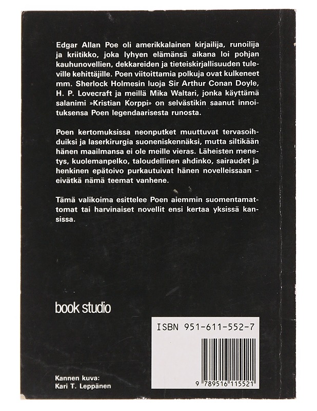 Pelon ja kuoleman kertomuksia - Poe, Edgar Allan - Kaunokirjallisuus - 10105501903 - 1