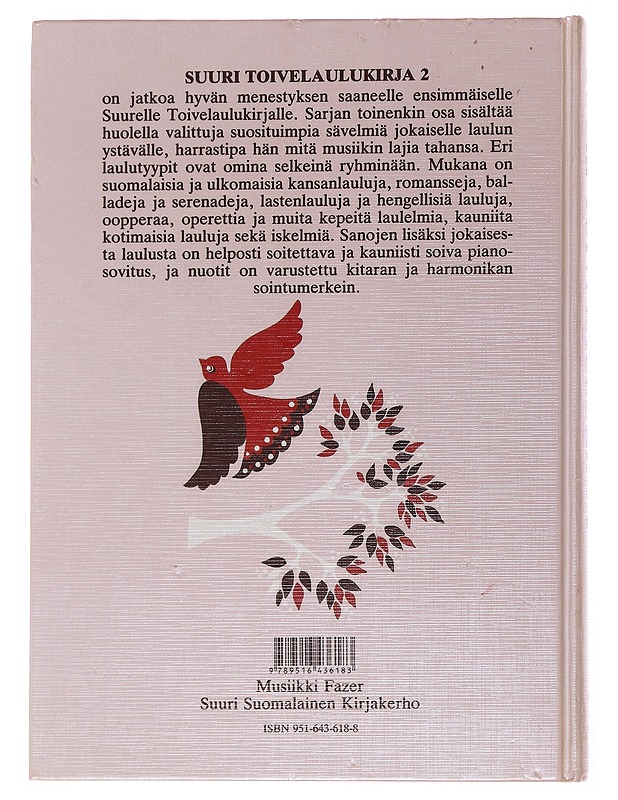 Suuri toivelaulukirja. 2 - Vuoristo, Aapeli - Musiikki- ja elokuvakirjat - 10105501928 - 1