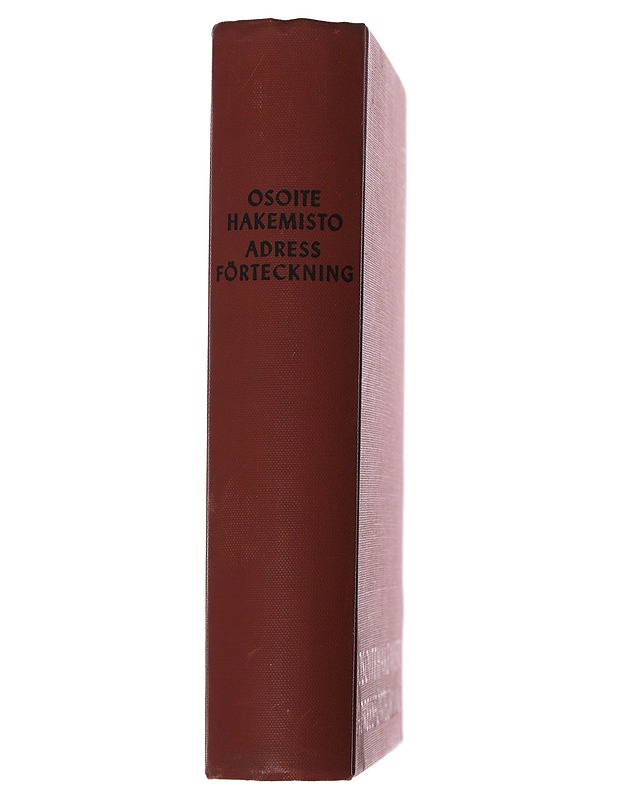 Osoitehakemisto - Posti- ja lennätinlaitos - Tietokirjat ja oppaat - 10105501948 - 1