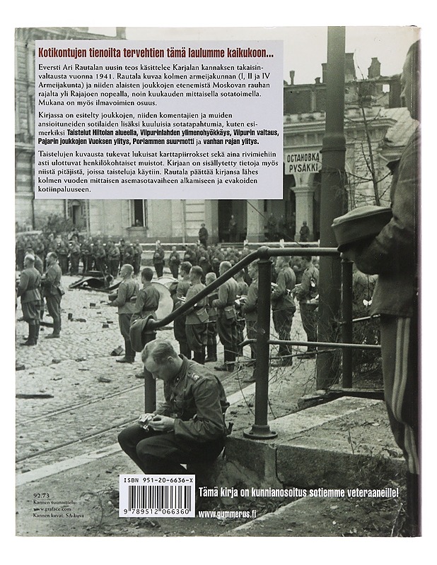 Karjalan kannaksen takaisinvaltaus kesällä 1941 - Rautala, Ari - Historiakirjat - 10105501979 - 1