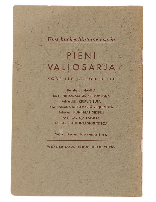 Hanna - J. L. Runeberg - Kaunokirjallisuus - 10105502021 - 1