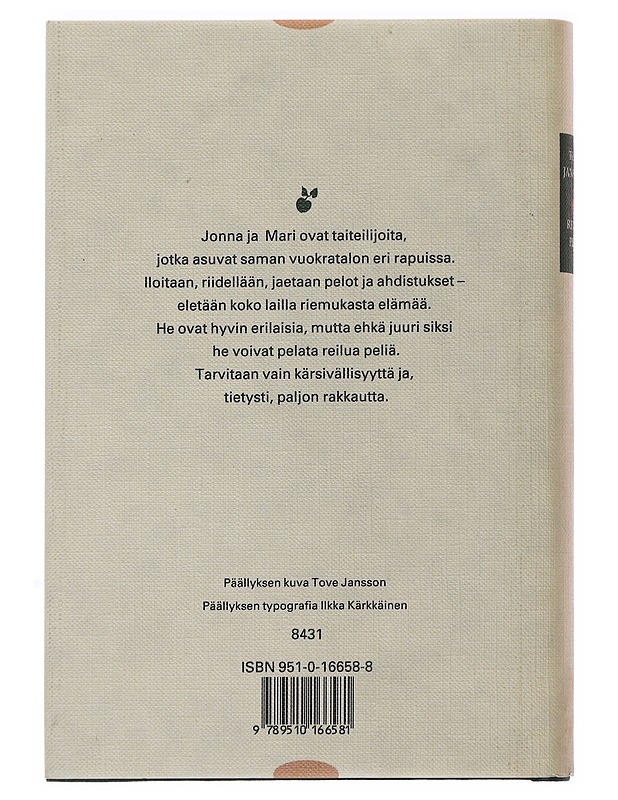 Reilua peliä - Jansson, Tove - Romaanit ja novellit - 10105502062 - 1