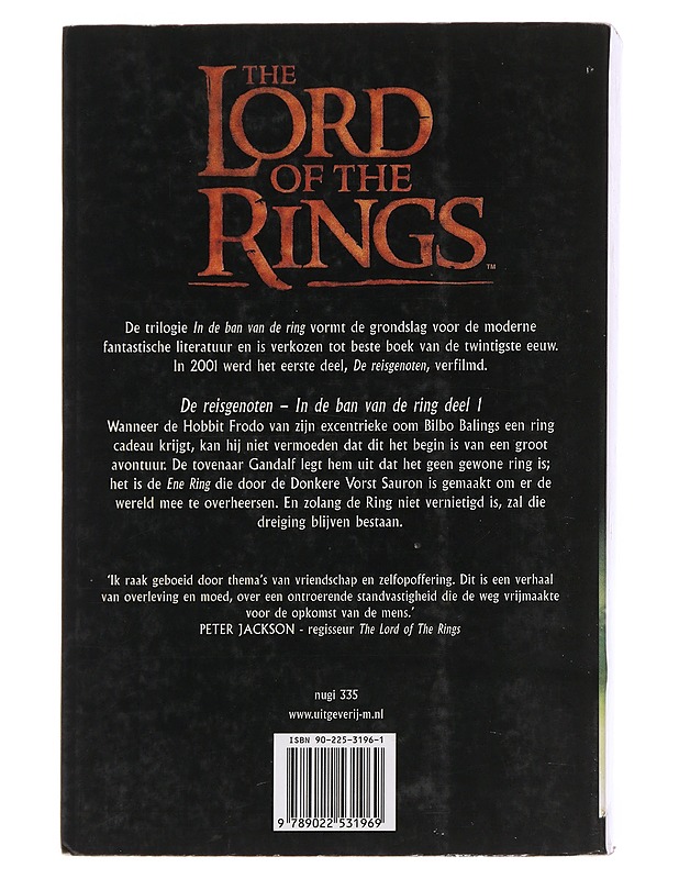 The Lord of the Rings : De reisgenoten - Tolkien, J. R. R. - Fantasia- ja scifi - 10105502091 - 1