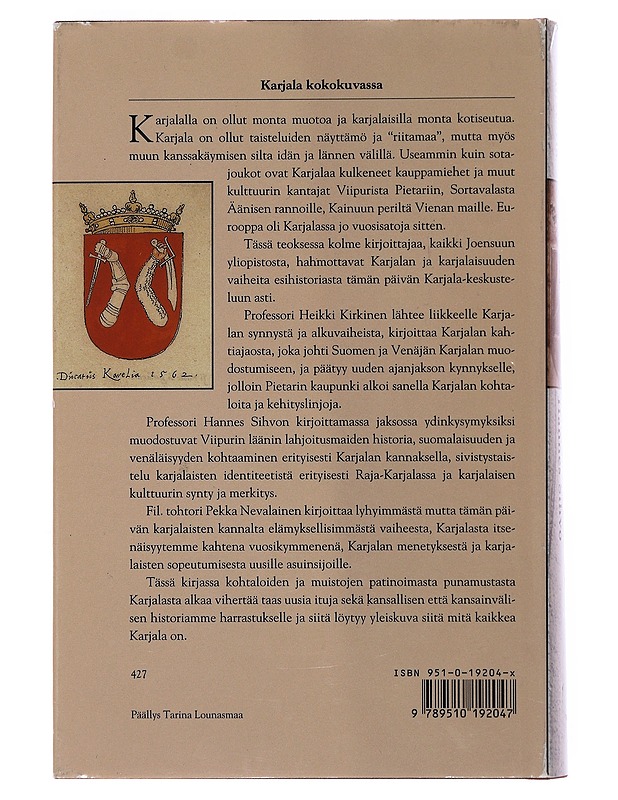 Karjalan kansan historia - Kirkinen, Heikki - Historiakirjat - 10105502109 - 1