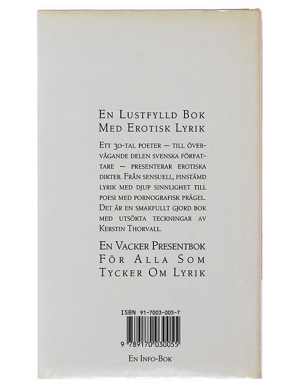 Med lust och längtan -Thorvall, Kerstin - Runot ja näytelmät - 10105502135 - 1