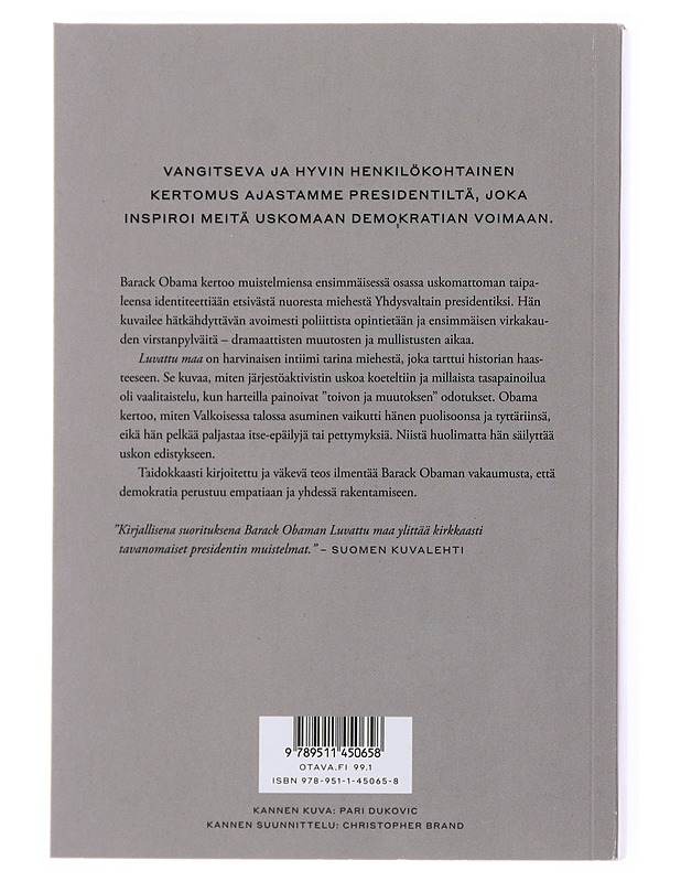 Luvattu maa - Obama, Barack - Elämäkerrat ja muistelmat - 10105502134 - 1