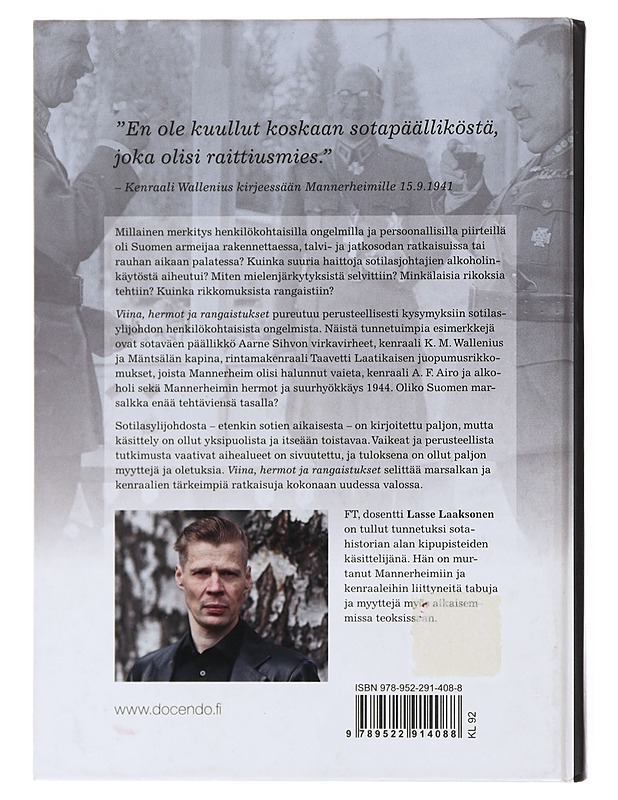 Viina, hermot, rangaistukset - Lasse Laaksonen - Historiakirjat - 10105502150 - 1