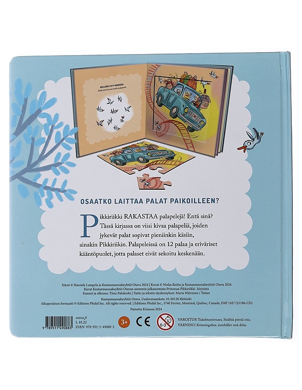 Prinsessa Pikkiriikin palapelikirja - Lampela, Hannele - Lastenkirjat - 10105502283 - 1