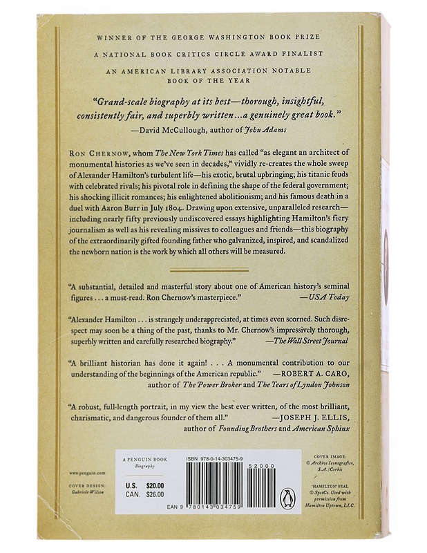 Alexander Hamilton - Ron Chernow - Elämäkerrat ja muistelmat - 10105502391 - 1