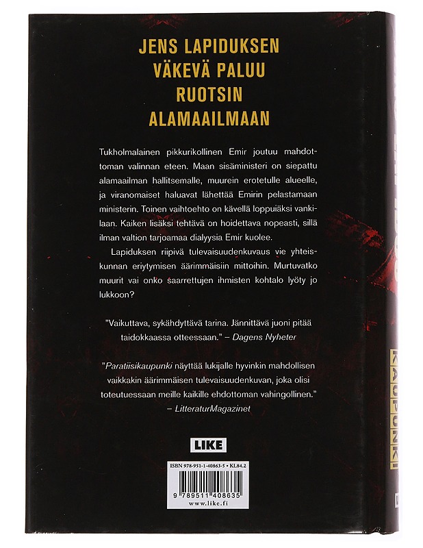 Paratiisikaupunki - Lapidus, Jens - Jännitys ja dekkarit - 10105502497 - 1