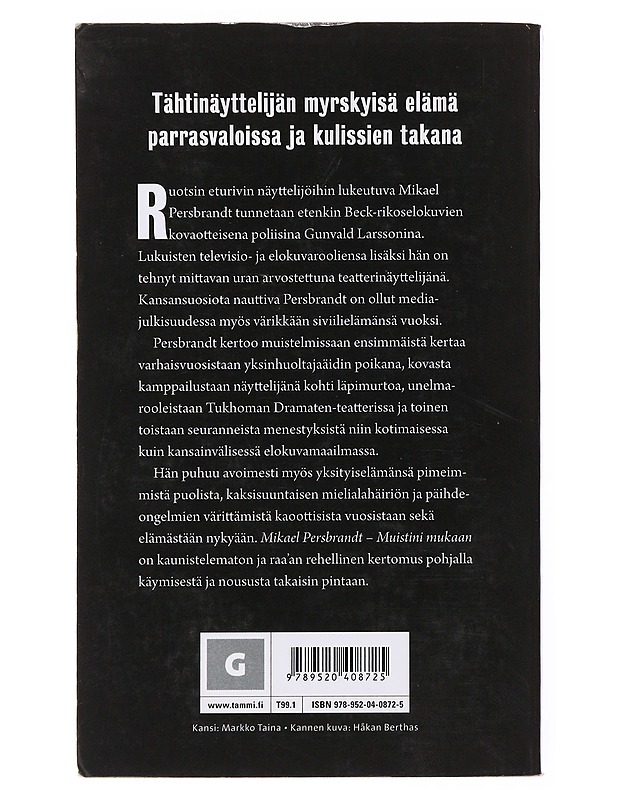 Muistini mukaan - Persbrandt, Mikael - Elämäkerrat ja muistelmat - 10105502561 - 1