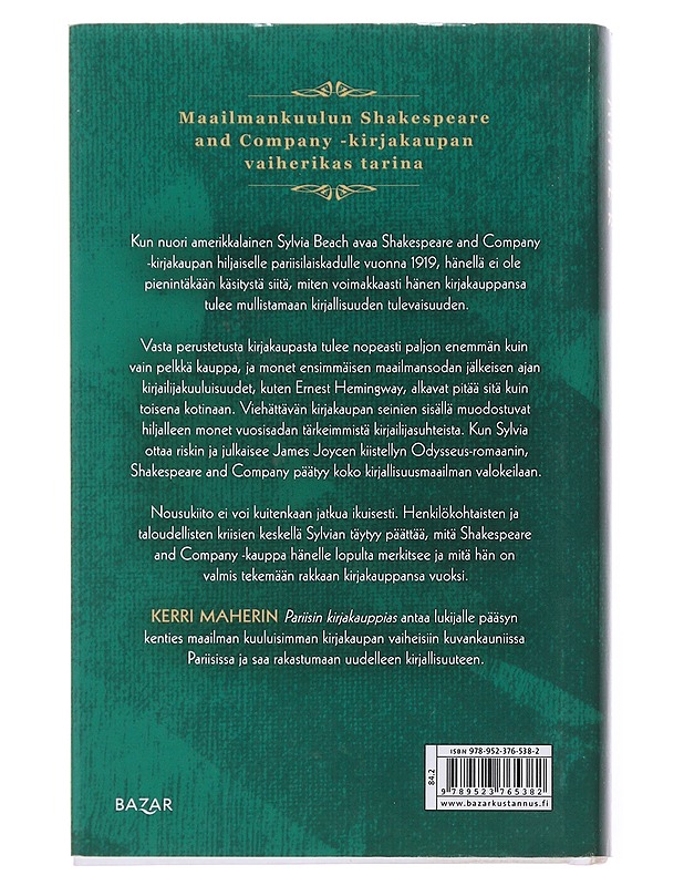 Pariisin kirjakauppias - Maher, Kerri - Romaanit ja novellit - 10105502563 - 1