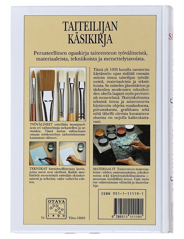 Taiteilijan käsikirja : piirustus, maalaus, grafiikka, työvälineet, tekniikat - Ray Smith - Tietokirjat ja oppaat - 10105502584 - 1