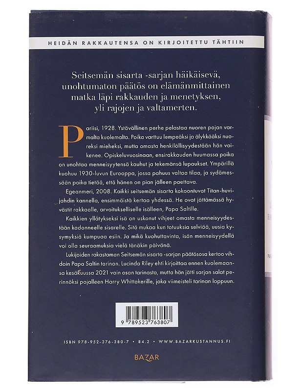 Atlas, Papa Saltin tarina - Riley, Lucinda - Romaanit ja novellit - 10105502585 - 1