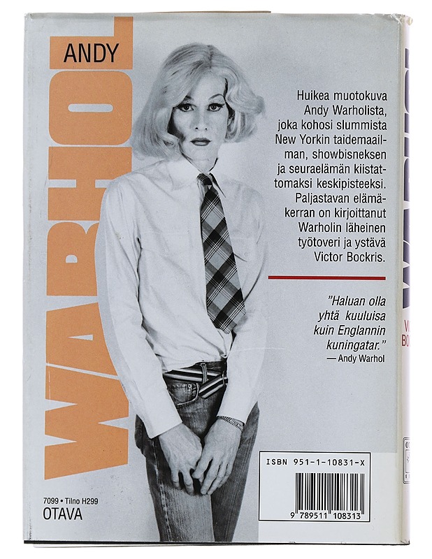 Andy Warhol - Bockris, Victor - Elämäkerrat ja muistelmat - 10105502586 - 1