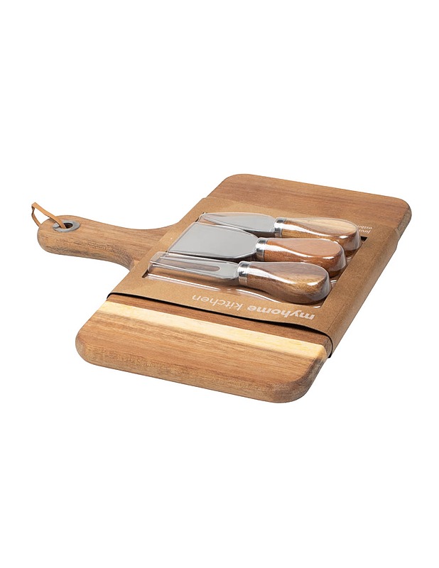 MYHOME Kitchen juustotarjotin ja veitset - Tarjoiluastiat - 10105502604 - 1