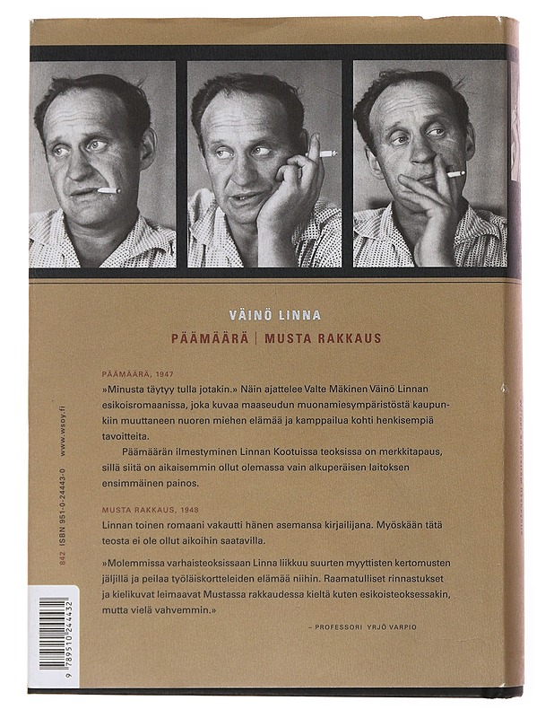 Kootut teokset. I, Päämäärä: Musta rakkaus - Väinö Linna - Romaanit ja novellit - 10105502652 - 1